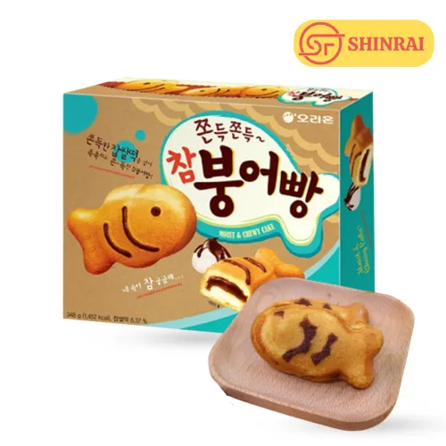 Bánh Cá Orion Hàn Quốc 348g – Mềm Mịn, Ngọt Dịu, Bé Nào Cũng Mê!
